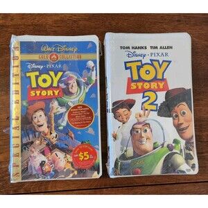 Sealed Toy Story Special Edition VHS And Toy Story 2 VHS In Clamshell New